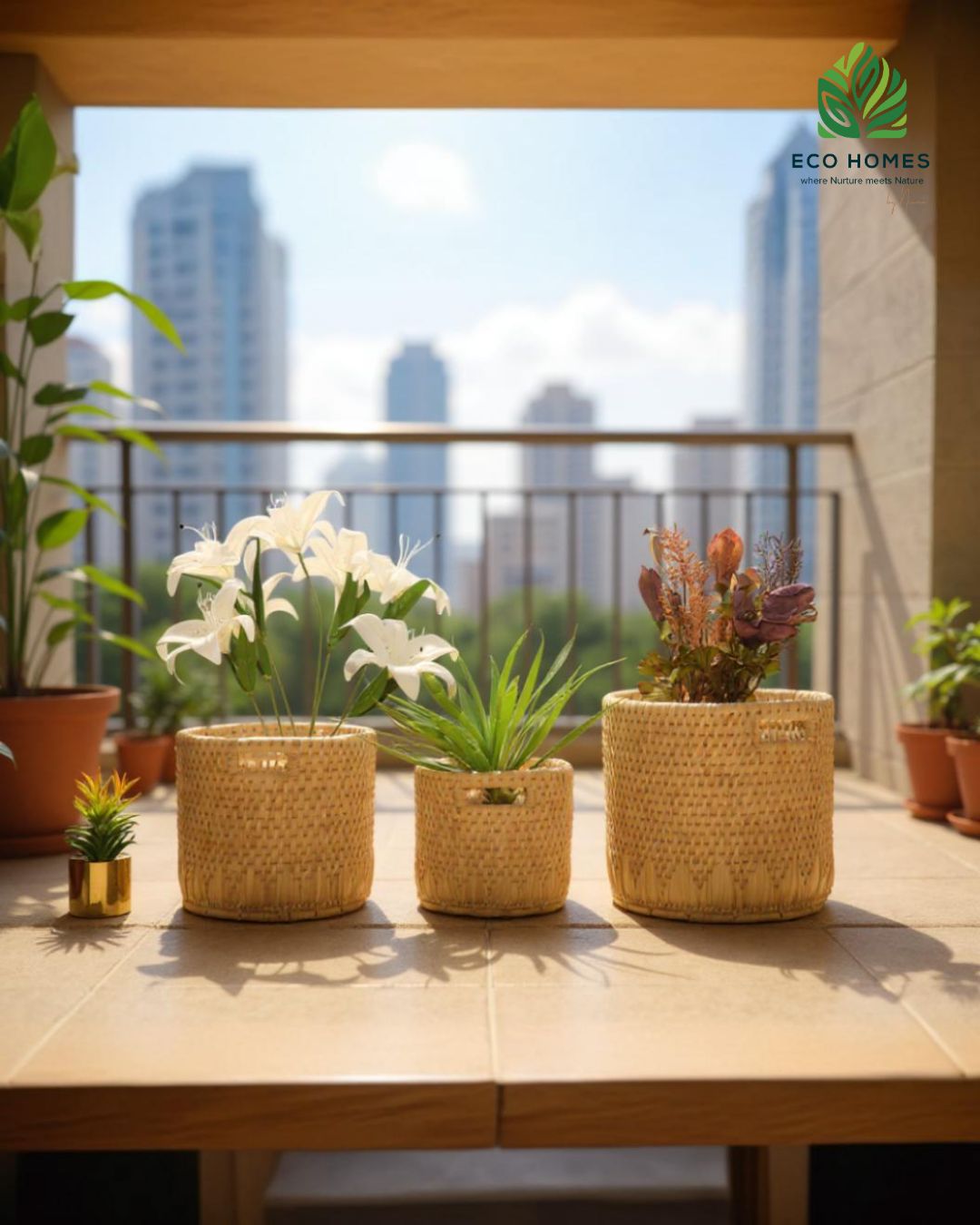 Handcrafted Woven Planter Baskets