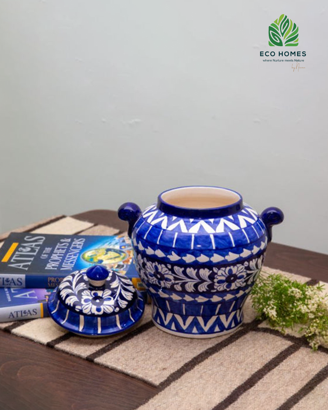 Royal Blue Floral Pot