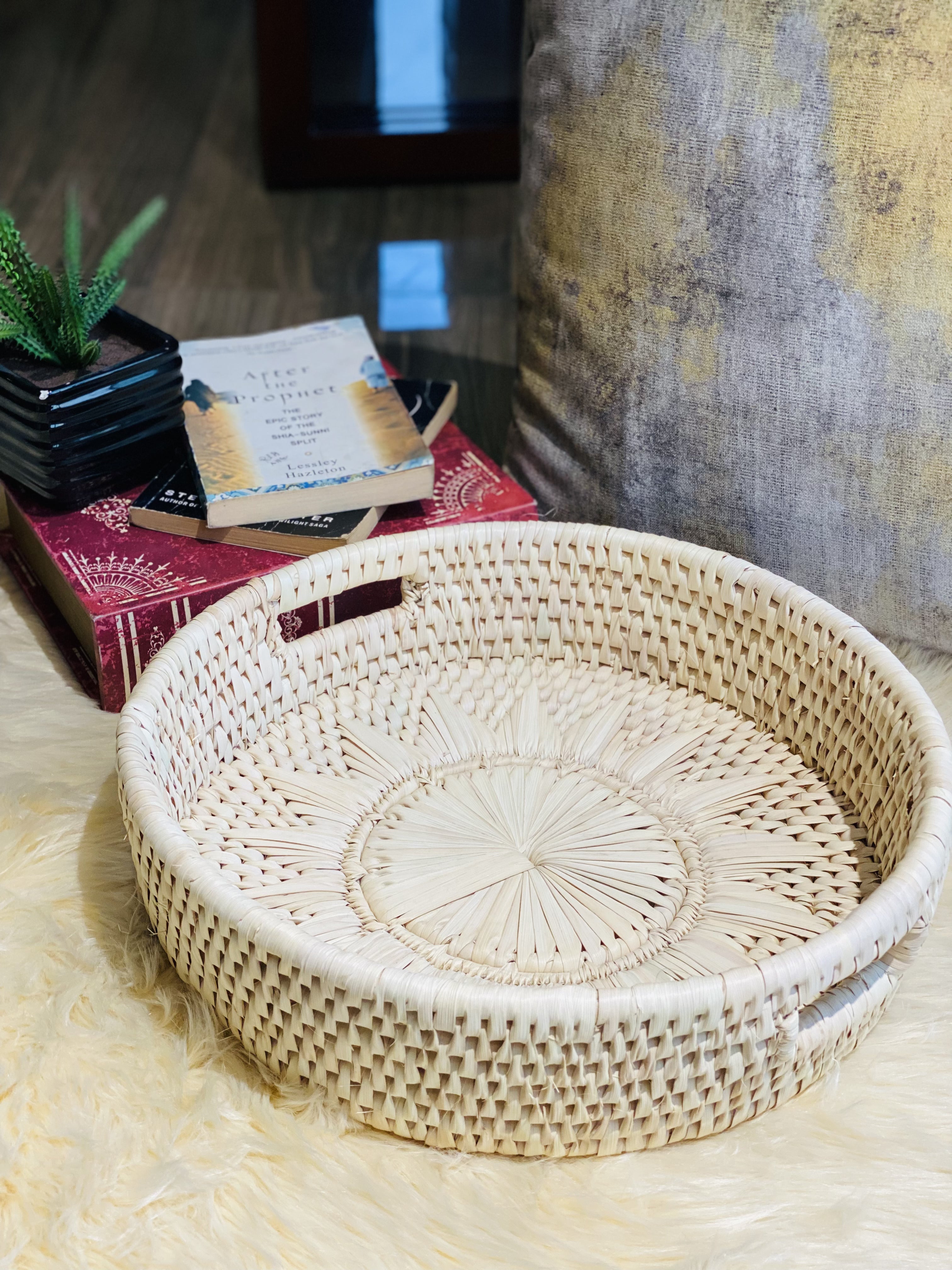 Hand Woven Circle Basket