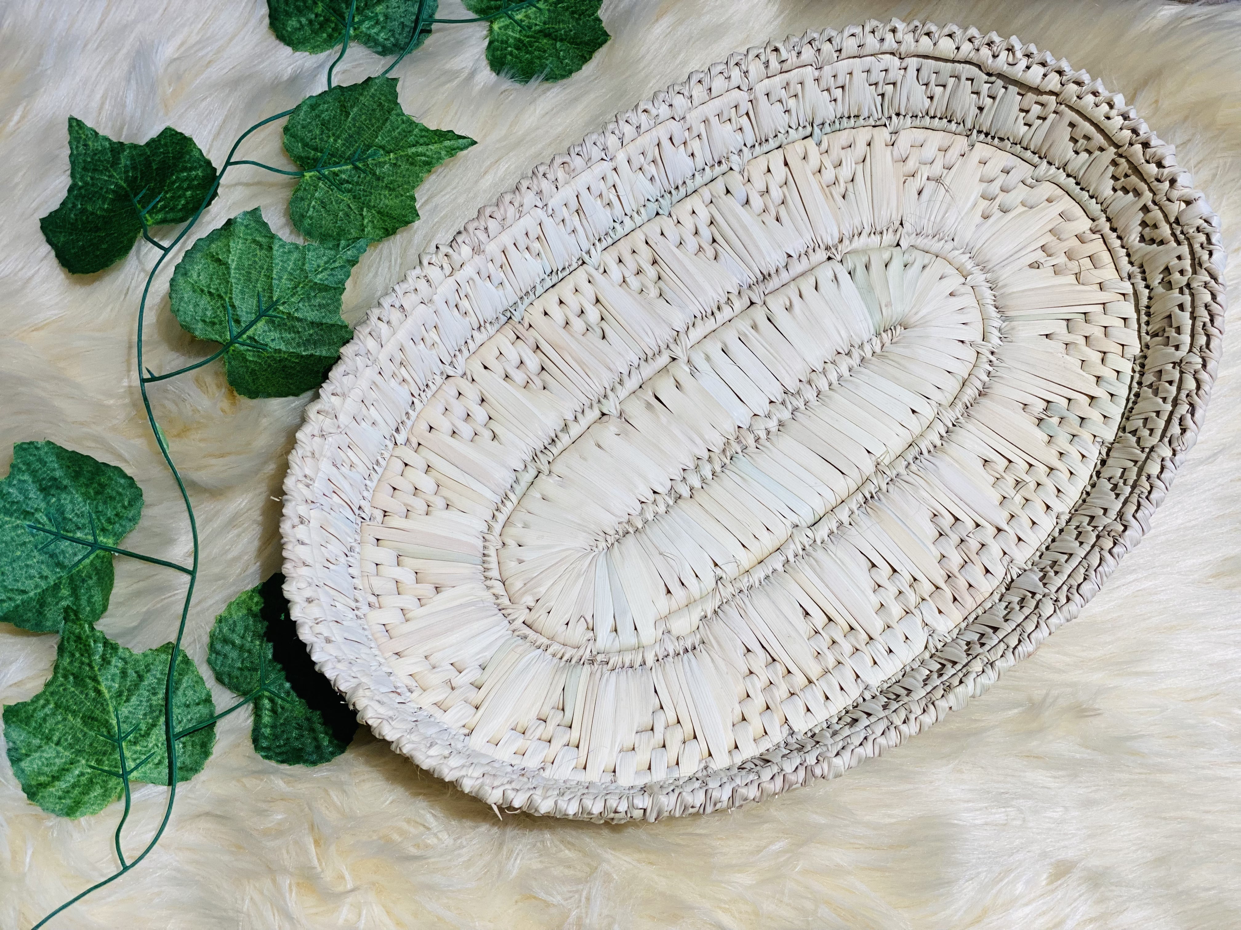 Hand Woven Oval Basket