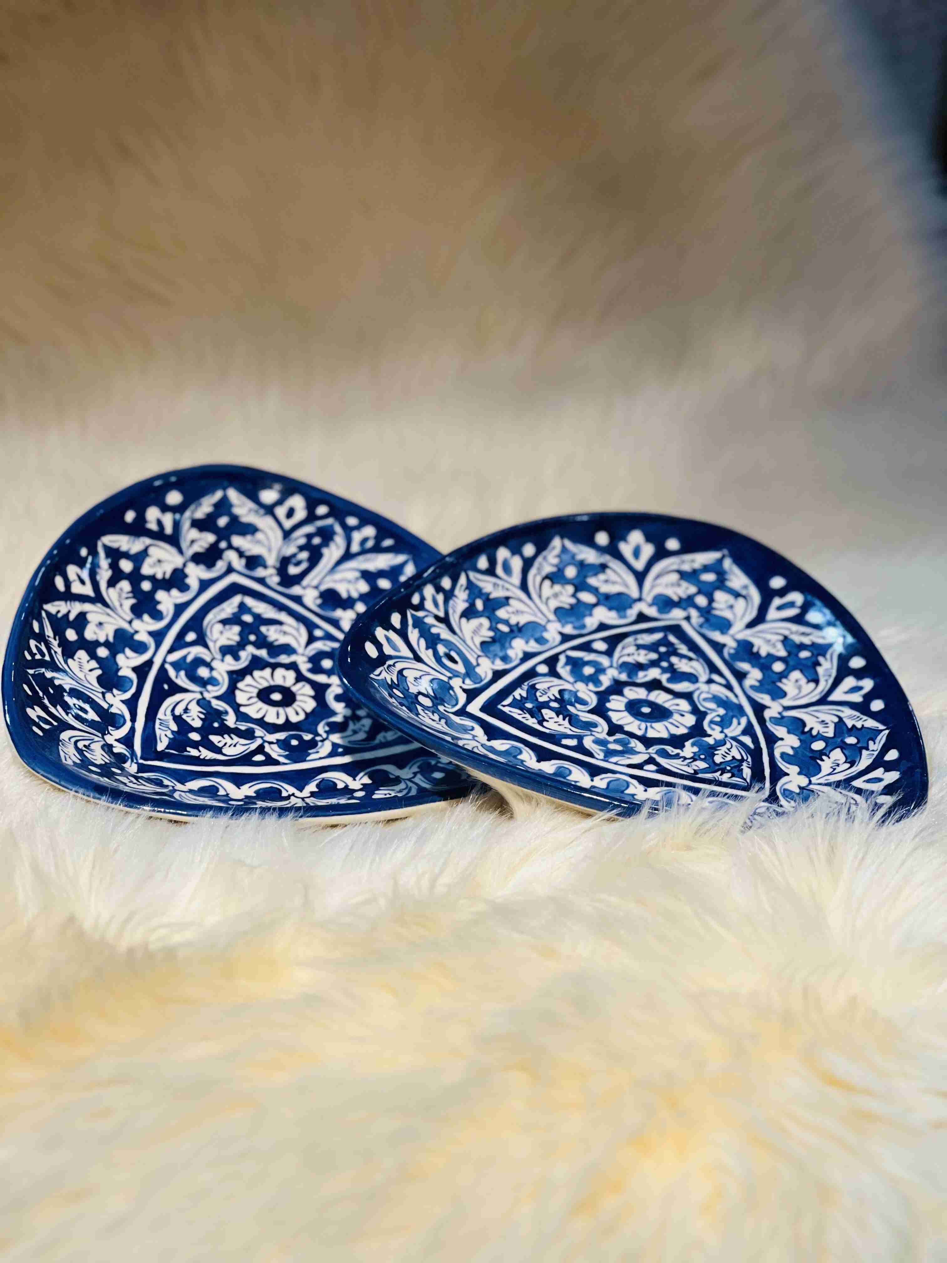 Blue Floral Dish