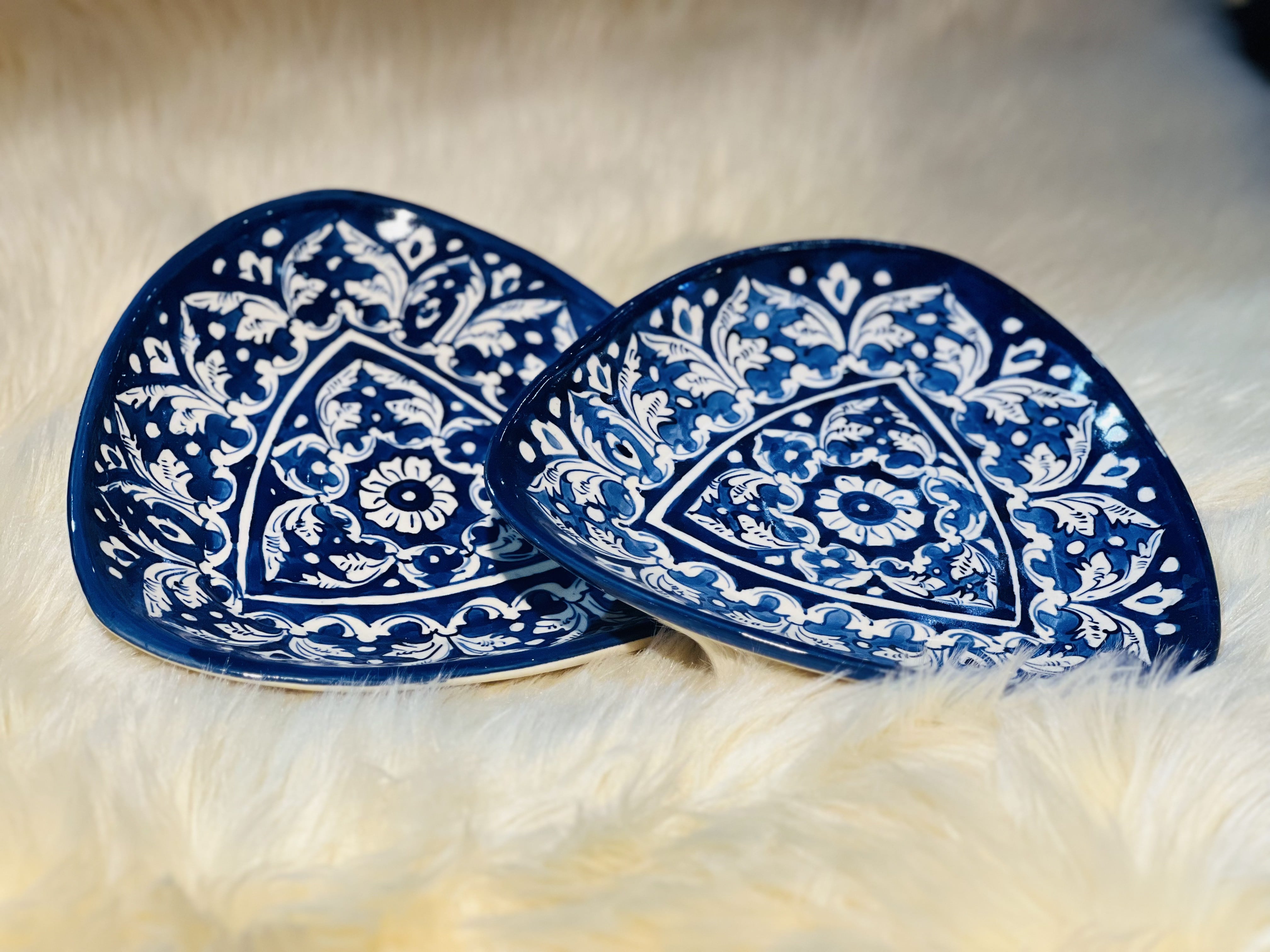 Blue Floral Dish