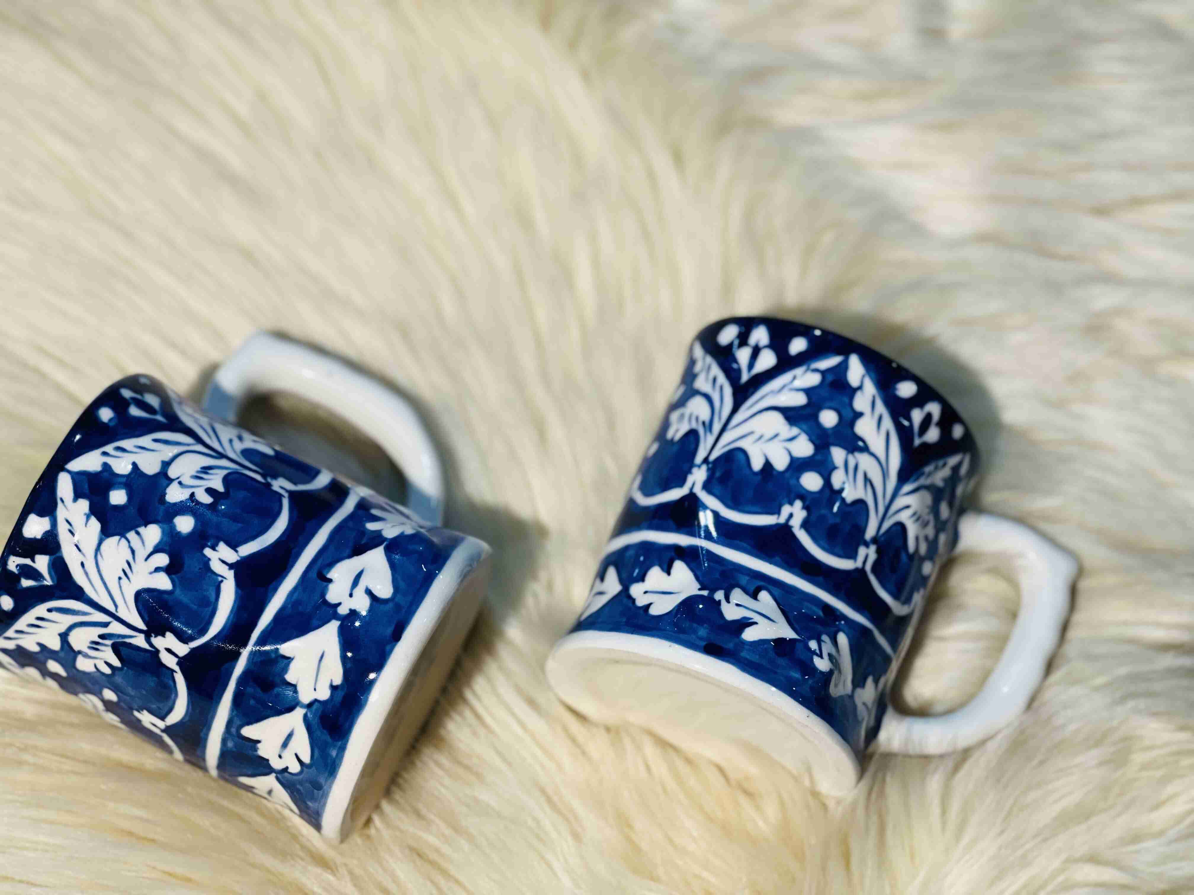 Blue Floral Mug