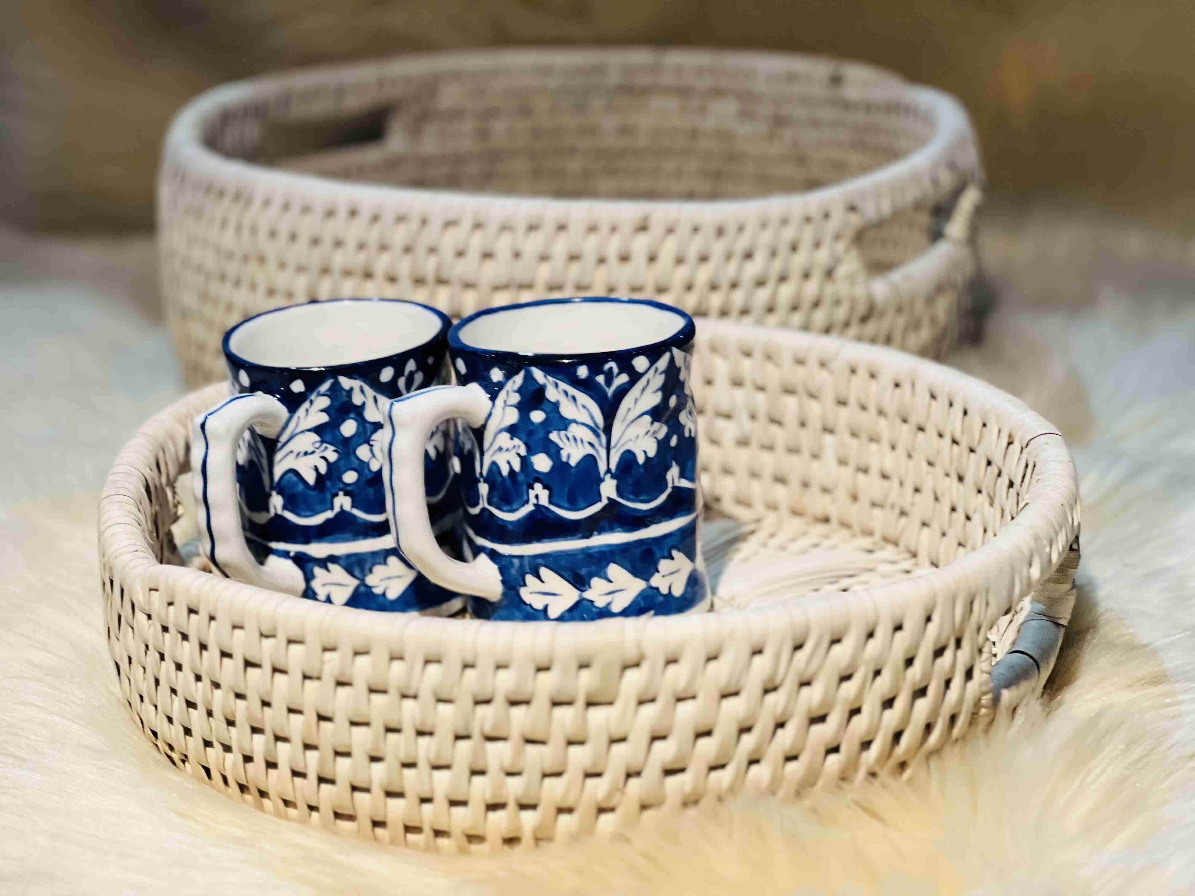 Blue Floral Mug