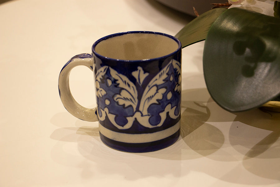 Blue Pottery Mugs